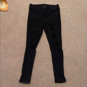 American Eagle ripped skinny jeans